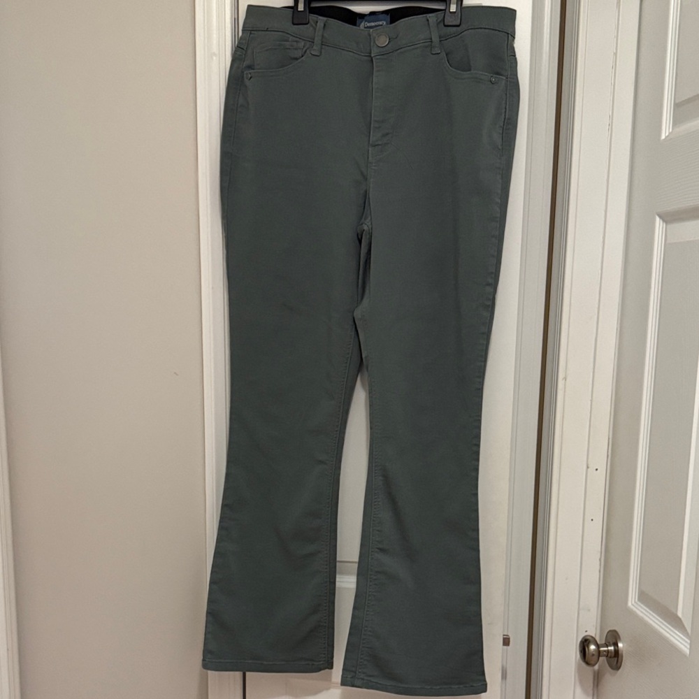 Democracy Women's Flare Jeans in Dark Green